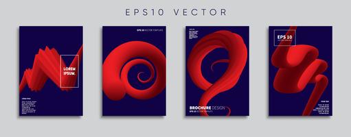 Minimale Vector-Cover-Designs. Zukünftige Plakatschablone. vektor