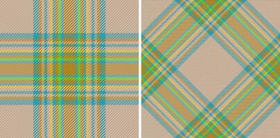 textur kolla upp tyg av vektor pläd bakgrund med en mönster tartan textil- sömlös.