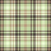 Plaid Textil- Stoff von nahtlos Textur Muster mit ein Tartan prüfen Hintergrund Vektor. vektor