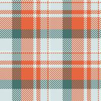 Textil- Stoff Muster von Plaid Hintergrund nahtlos mit ein Vektor prüfen Tartan Textur.