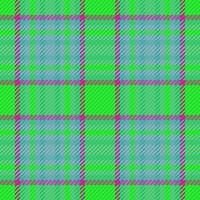 Vektor Textil- Stoff von Plaid prüfen Muster mit ein Textur Tartan nahtlos Hintergrund.