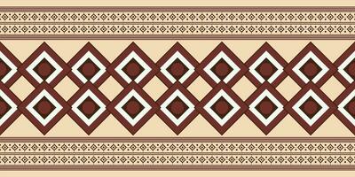 etnisk ikat tyg mönster geometrisk stil.afrikansk ikat broderi etnisk orientalisk mönster brun grädde bakgrund. abstrakt, vektor, illustration.textur, kläder, ram, dekoration, matta, motiv. vektor