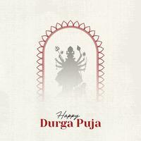 glücklich Durga Puja Illustrationen, Durga Gesicht, subh Navratri, Dussehra vektor