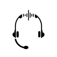 Headset Symbol, Headset Logo. Vektor Illustration Logo Vorlage zum viele Zweck. isoliert auf Weiß Hintergrund