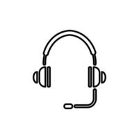 Headset Symbol, Headset Logo. Vektor Illustration Logo Vorlage zum viele Zweck. isoliert auf Weiß Hintergrund