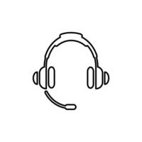 Headset Symbol, Headset Logo. Vektor Illustration Logo Vorlage zum viele Zweck. isoliert auf Weiß Hintergrund