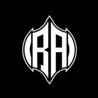 ra brev logotyp design. ra kreativ monogram initialer brev logotyp begrepp. ra unik modern platt abstrakt vektor brev logotyp design.