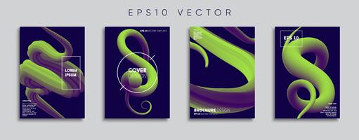 Minimale Vector-Cover-Designs. Zukünftige Plakatschablone. vektor