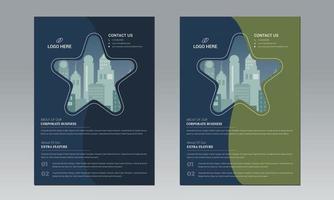 modern flygbladdesign. affisch flyer broschyr broschyr omslagsdesign layout utrymme för foto bakgrund, vektor illustration mall i a4 storlek.