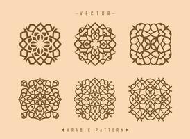 Arabisch Muster Kunst Mitte östlichen Stil Muster vektor