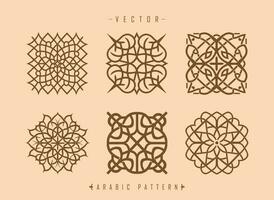 arabicum mönster konst mitten östra stil mönster vektor