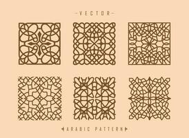 arabicum mönster konst mitten östra stil mönster vektor