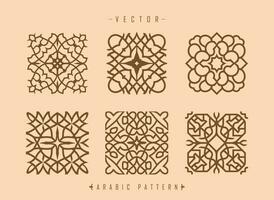 arabicum mönster konst mitten östra stil mönster vektor