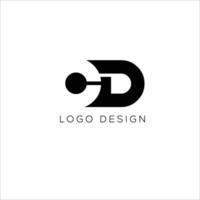 CD Initiale Brief Logo Design vektor