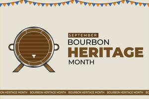 Bourbon Erbe Monat vektor