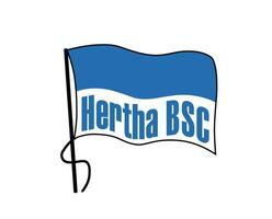 hertha Berlin Verein Symbol Logo Fußball Bundesliga Deutschland abstrakt Design Vektor Illustration