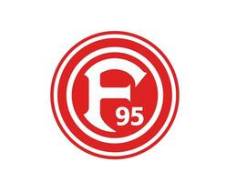 fortuna Düsseldorf klubb logotyp symbol fotboll bundesliga Tyskland abstrakt design vektor illustration