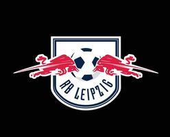 Leipzig Verein Logo Symbol Fußball Bundesliga Deutschland abstrakt Design Vektor Illustration mit schwarz Hintergrund