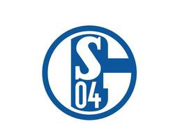 schalke 04 klubb logotyp symbol fotboll bundesliga Tyskland abstrakt design vektor illustration