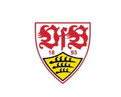 Stuttgart klubb logotyp symbol fotboll bundesliga Tyskland abstrakt design vektor illustration