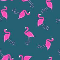 niedliche nahtlose Flamingo-Mustervektorillustration vektor