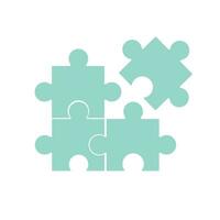 Puzzle-Icon-Vektor-Design-Vorlage vektor