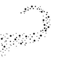 Sternschnuppe, Kometenlinie auf Nachthimmelhintergrund. Vektor-Illustration vektor