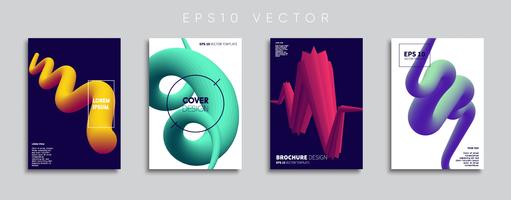 Minimale Vector-Cover-Designs. Zukünftige Plakatschablone. vektor