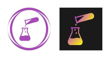 Vektorsymbol für das Gießen von Chemikalien vektor