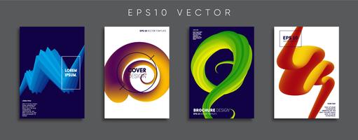 Minimale Vector-Cover-Designs. Zukünftige Plakatschablone. vektor