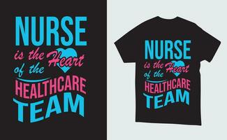 vektor sjuksköterska illustration t-shirt eller affisch design