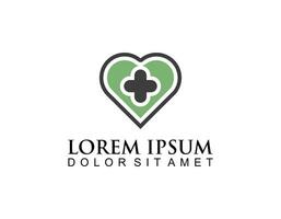 medicinsk logotyp, medicinsk logotyp hälsa ikon isolerat vektor