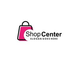 Einkaufstaschen-Logo. Online-Shop-Logo. vektor
