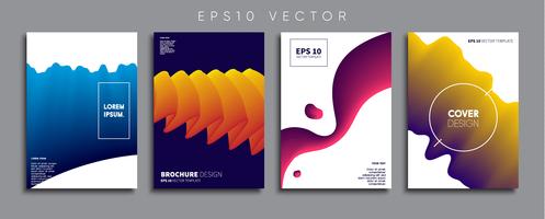 Minimale Vector-Cover-Designs. Zukünftige Plakatschablone. vektor