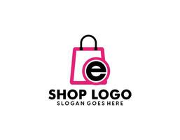 Geschäft Logo, Illustration Vektor Grafik von Einkaufen Wagen und Geschäft Tasche Kombination Logo Design Konzept