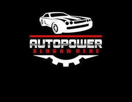 Autowerkstatt Premium-Konzept Logo-Design vektor