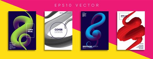 Minimale Vector-Cover-Designs. Zukünftige Plakatschablone. vektor