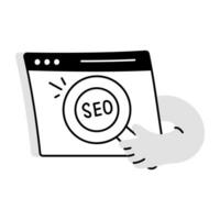 modisch SEO Webseite vektor