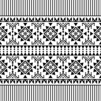 nahtlos ethnisch Muster im schwarz und Weiß Farben. Stammes- Vektor Illustration mit einheimisch amerikanisch Stil. Design zum Textil- Vorlage und Ornament.