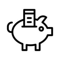 Sparschwein-Symbol vektor