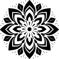 Mandala - - minimalistisch und eben Logo - - Vektor Illustration