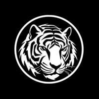 Tiger - - schwarz und Weiß isoliert Symbol - - Vektor Illustration