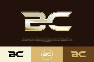 bc Initiale modern exklusiv Emblem Logo Vorlage zum Geschäft vektor
