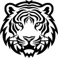 tiger - minimalistisk och platt logotyp - vektor illustration