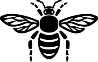 Biene - - minimalistisch und eben Logo - - Vektor Illustration