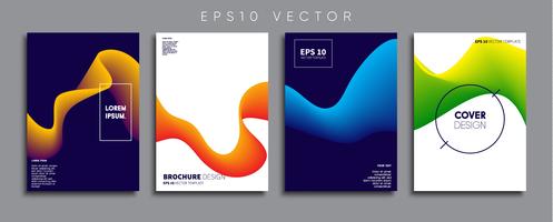 Minimale Vector-Cover-Designs. Zukünftige Plakatschablone. vektor