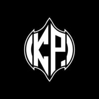 kp brev logotyp design. kp kreativ monogram initialer brev logotyp begrepp. kp unik modern platt abstrakt vektor brev logotyp design.