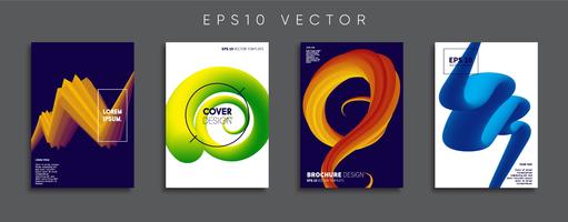 Minimale Vector-Cover-Designs. Zukünftige Plakatschablone. vektor