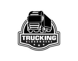 Transport Logo. LKW Logo Vorlage. vektor