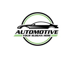 Auto Auto Logo Design Vorderseite Fahrzeug Silhouette. Zeichen zum Ihre Unternehmen vektor